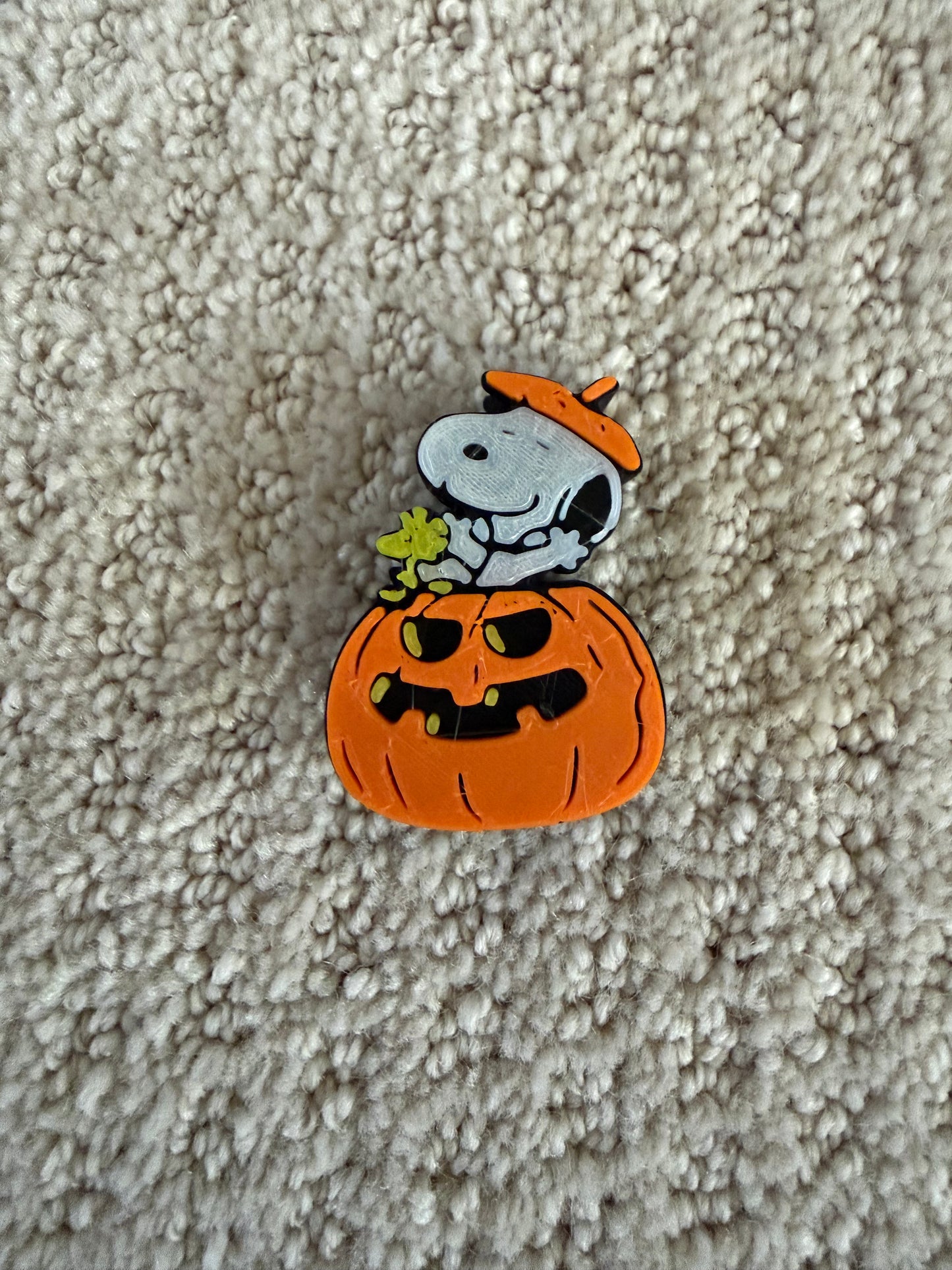 SNOOPY AND A PUMPKIN STRAW, HUGGIES GLOW IN THE DARK SNOOPY FACE