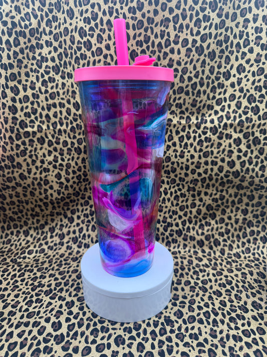 #7 24oz EPOXY SNOW GLOBE TUMBLER