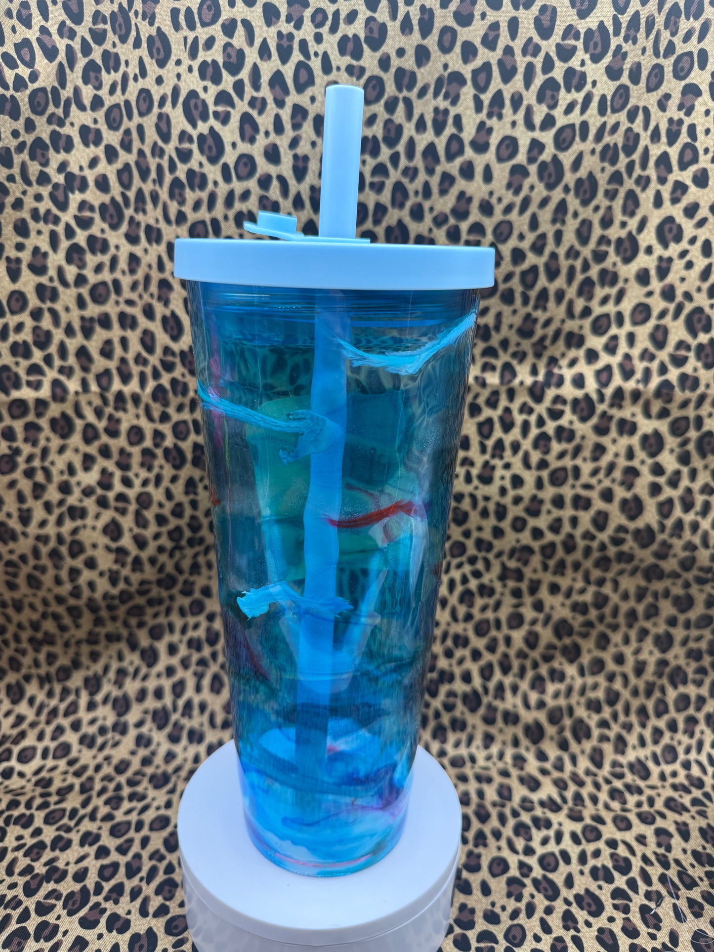 #9 24oz EPOXY SNOW GLOBE TUMBLER