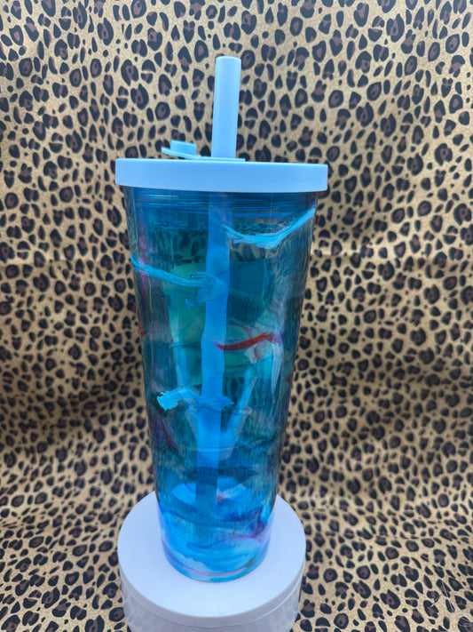 #9 24oz EPOXY SNOW GLOBE TUMBLER